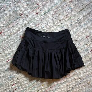 Goldhinge Women's Black Pleated Skirt